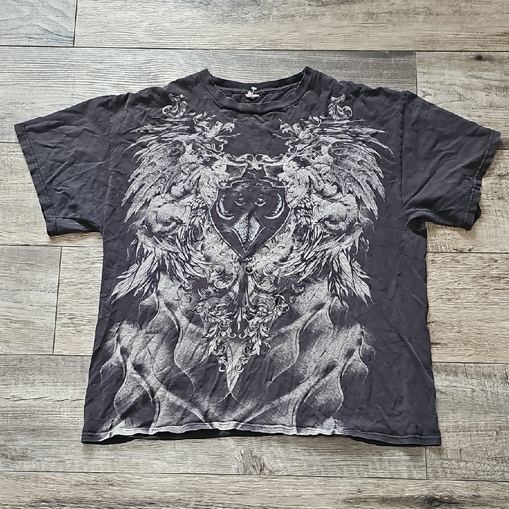 Delta Black Winged Graphic Tee